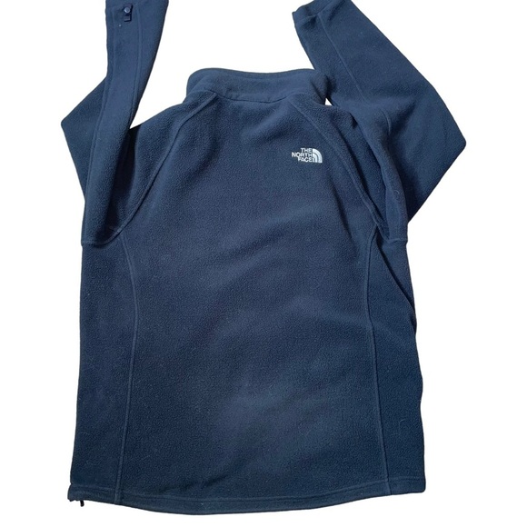 The North Face jacket fleece zip up black Men's XL FLAWED - Picture 2 of 8